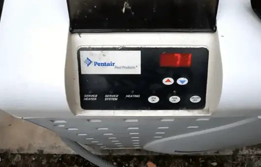 pentair mastertemp 400 service heater light on
