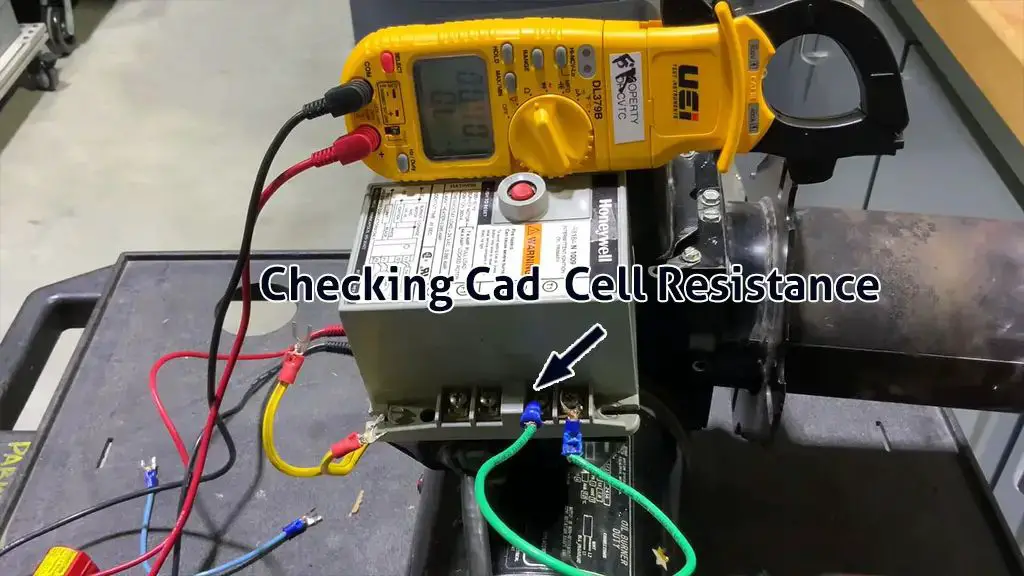 cad cell resistance checking in honeywell R7284