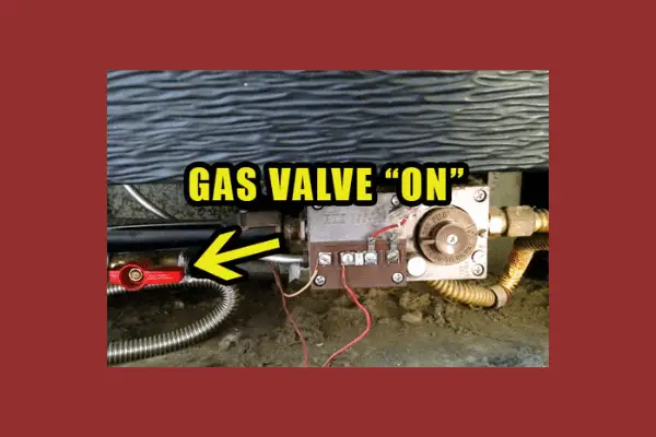 gas valve on
