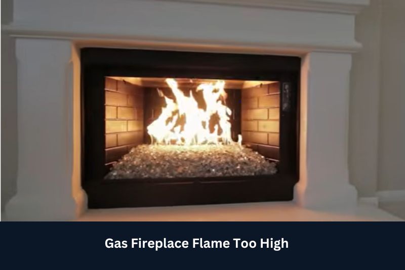 gas fireplace flame too high