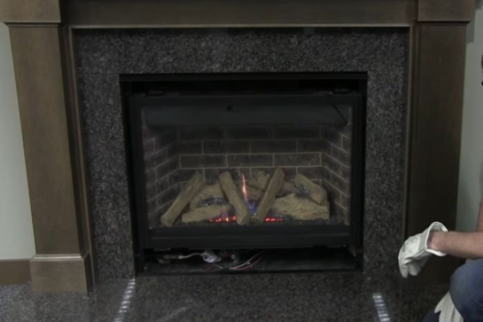 gas fireplace flame too low