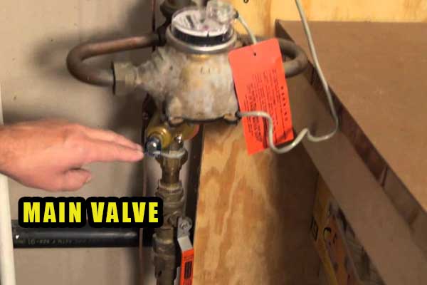 main gas valve is not turned off