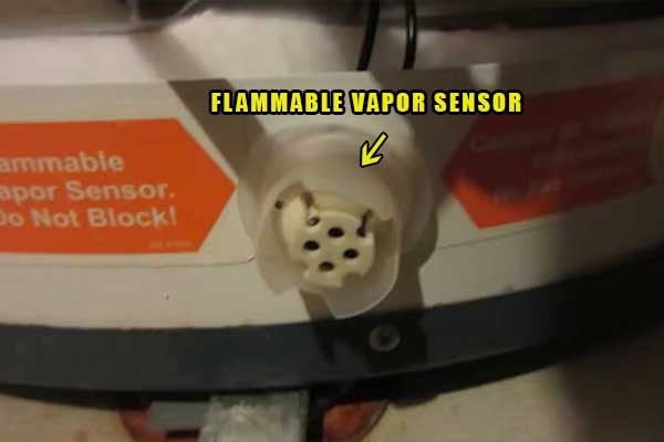 faulty flammable vapor sensor