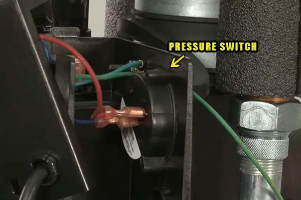 pressure switch is stuck
