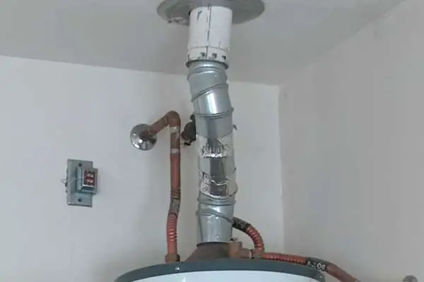 richmond water heater blocked vent pipe 