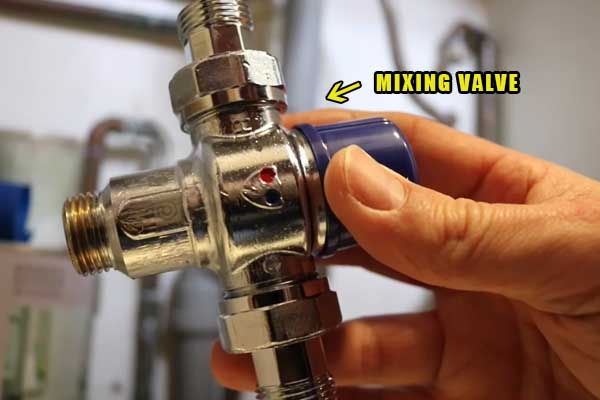 faulty mixing valve