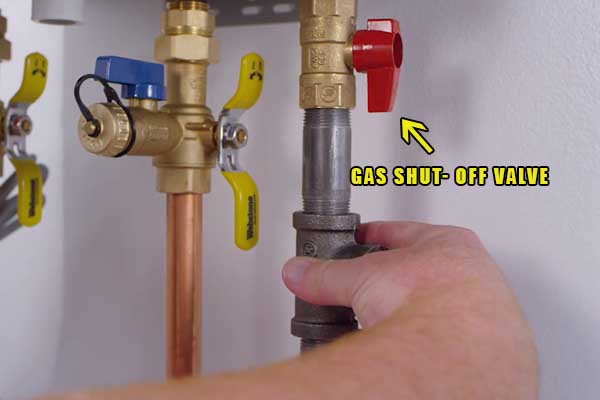 gas shut off valve not being fully open