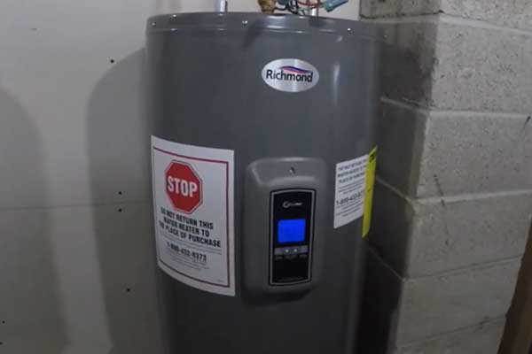 reset a richmond electric water heater