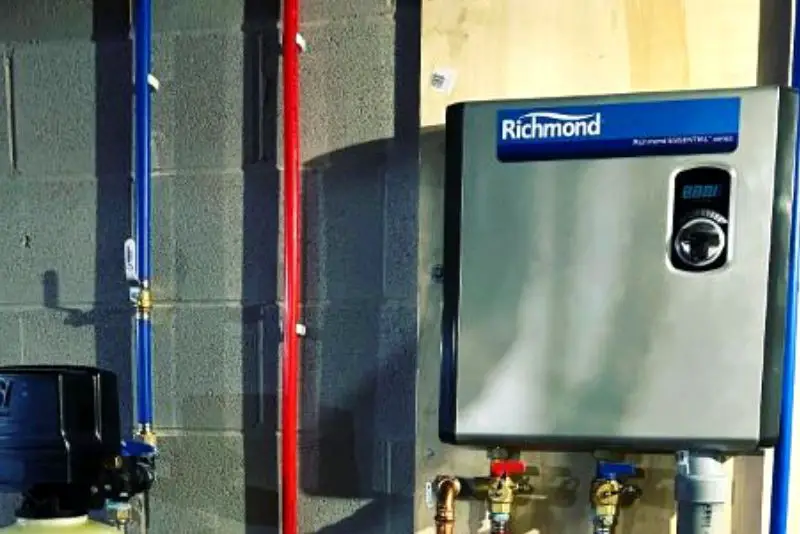 richmond tankless water heater code 13