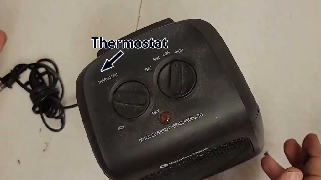 thermostat of comfort zone heater