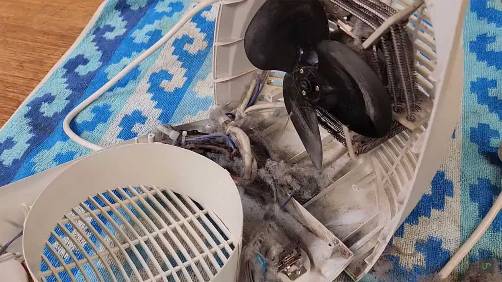 dirt and debris in comfort zone heater