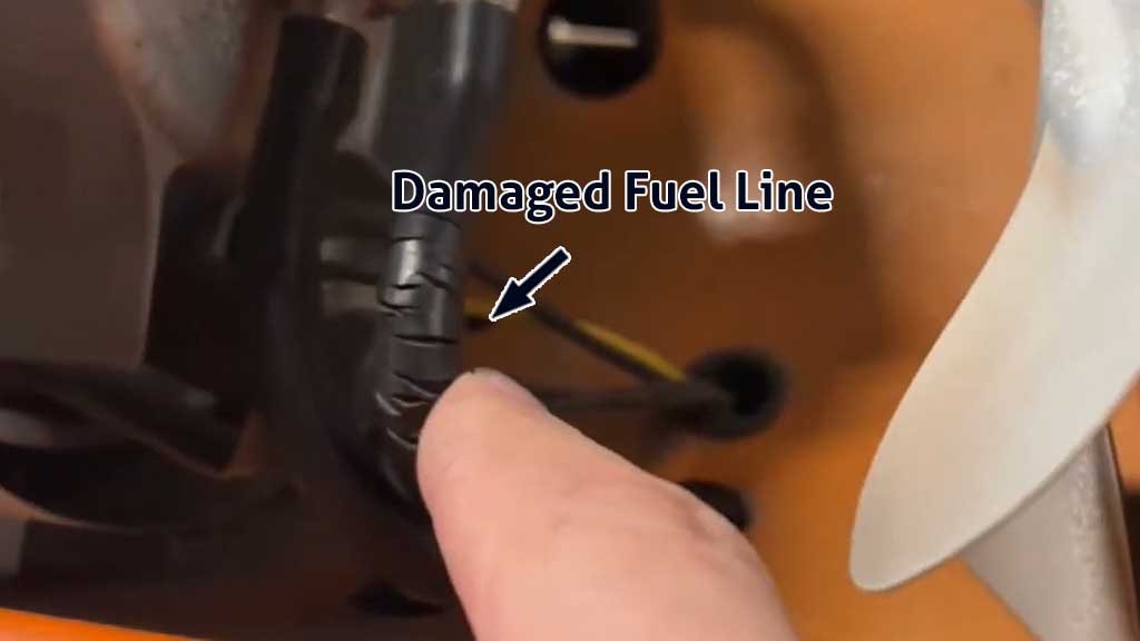 damaged fuel line in dyna glo heater