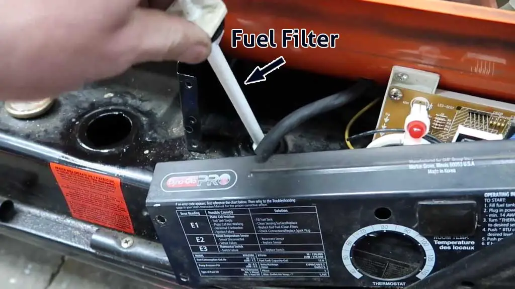 fuel filter in dyna glo kerosene heater