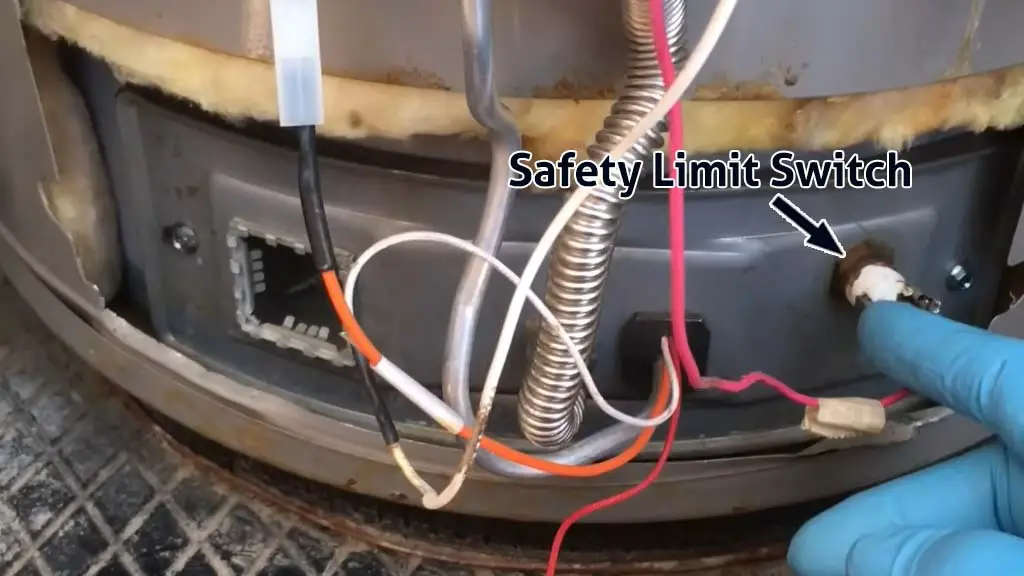 safety limit switch of Honeywell water heater