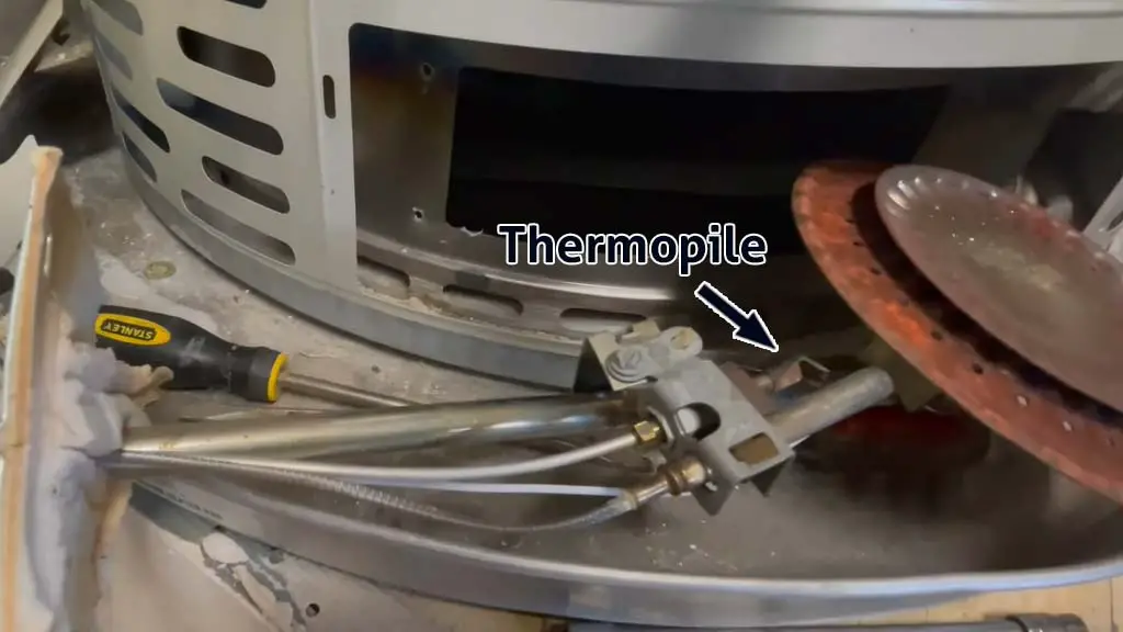 thermopile of Honeywell water heater