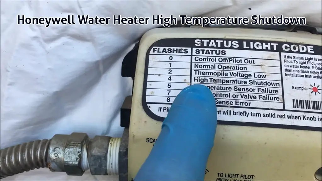 honeywell water heater high temperature shutdown