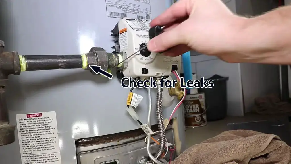 refill, test & relight the system in honeywell water heater