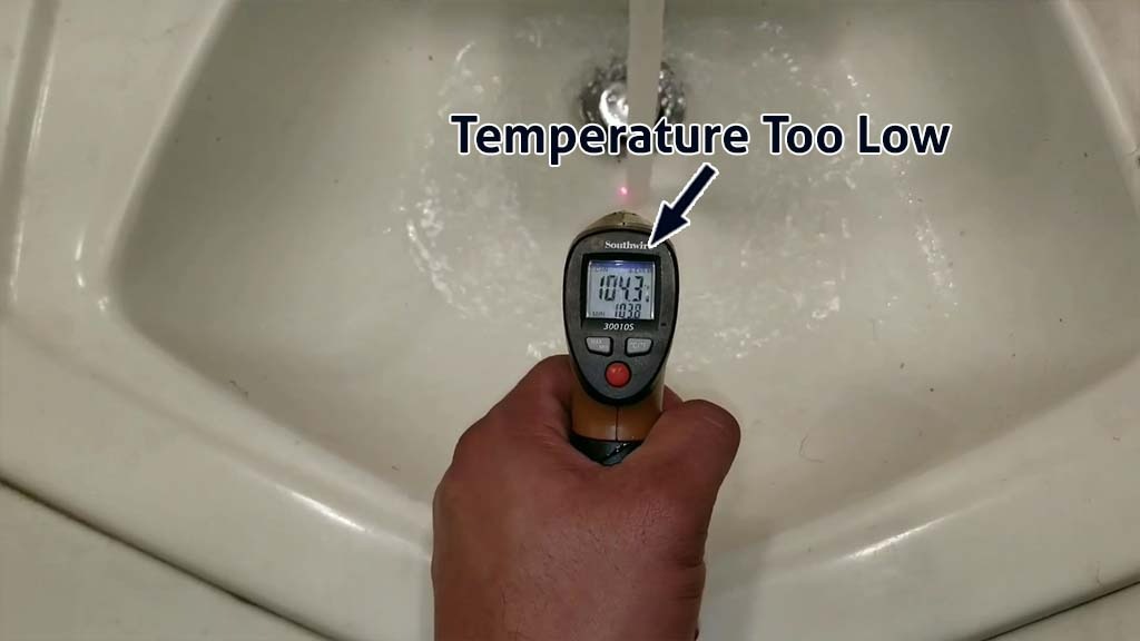 temperature too low in honeywell water heater