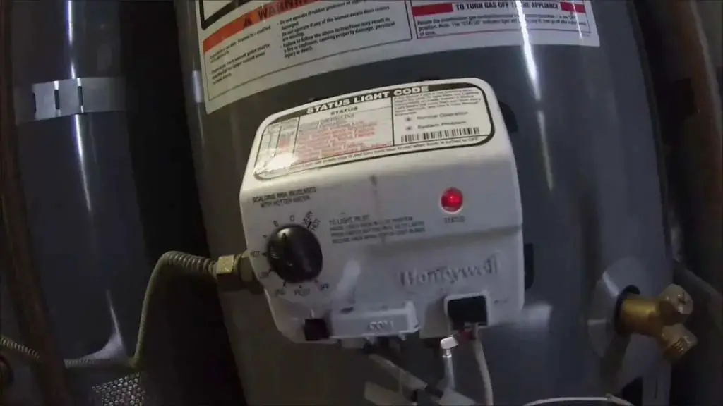 rheem water heater red light flashing 9 times