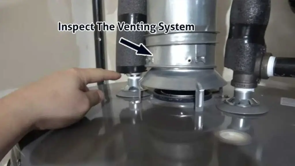 venting system inspection in rheem water heater